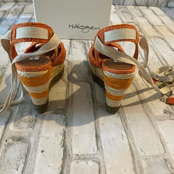 Halogen tangerine espadrilles. - Picture 4 of 5
